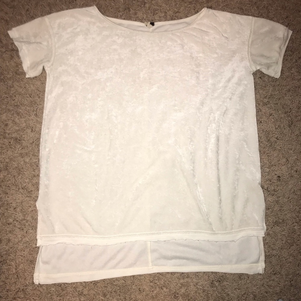 White Velvet Free People Shirt